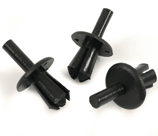 10x Clips for Fiat Lancia Alfa Romeo Door Panel Moulding Trim Black