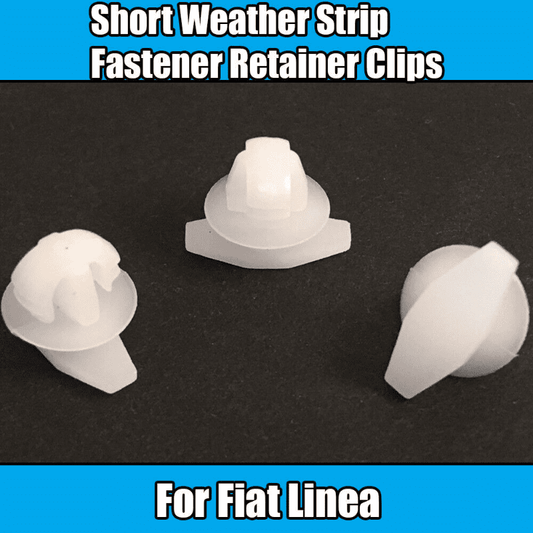 10x Clips for Fiat Linea Short Weather Strip Fastener Retainer White Plastic