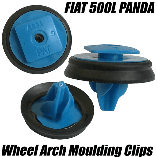 10x Clips for Fiat Panda 500L Exterior Wing Wheel Arch Splash Guard Moulding
