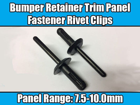 10x Clips for Ford Bumper Trim Panel Fastener Rivet Black Plastic N804759-S