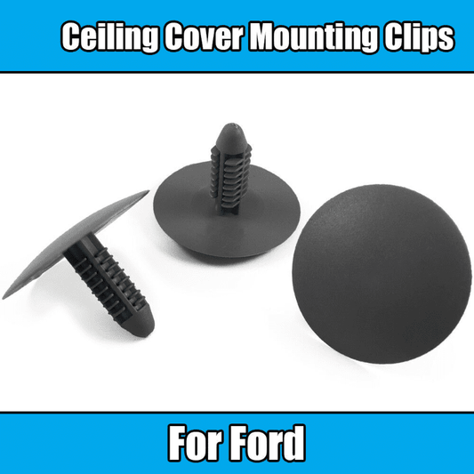 10x Clips for Ford Ceiling Roof Cover Mounting Retainer Clips Grey Plastic