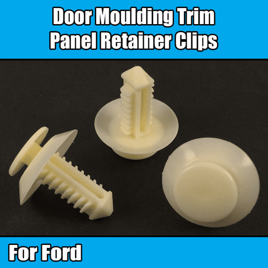 10x Clips for Ford Door Moulding Trim Panel Retainer Fastening White Plastic