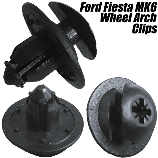 10x Clips for Ford Fiesta Mk6 Front Wheel Arch Lining Inner Splash Guard Panel