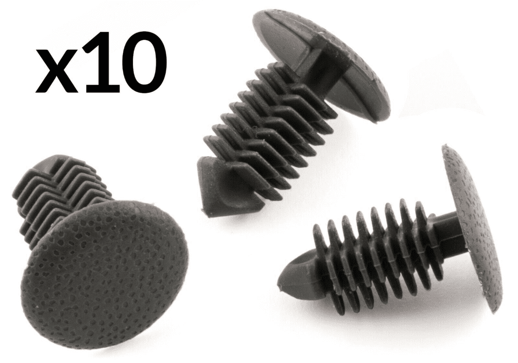 10x Clips for Peugeot Renault Ford & Vauxhall Grey Fir Tree Boot Panel Trim Clip