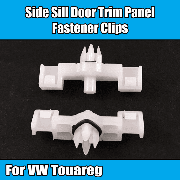 10x Clips for VW Touareg Side Sill Door Moulding Trim Fastener White 7L0853547A