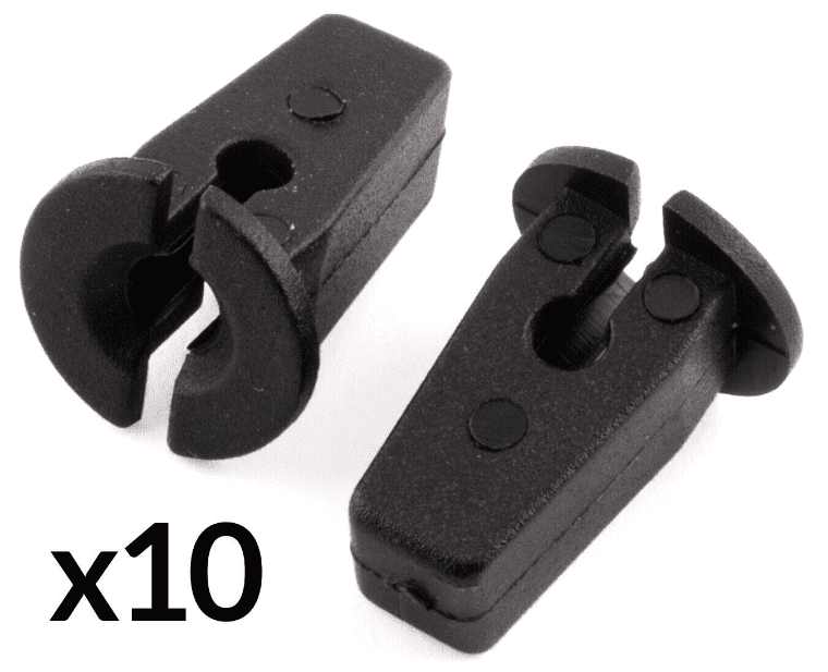 10x Expanding Lock Nut Grommets + Screws for VW Audi Wheel Arch Undertray Panel