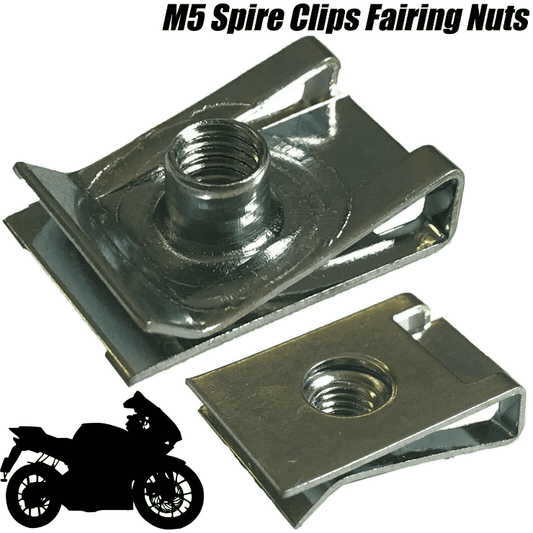 10x Fairing Clips M5 Bodywork Panel Speed Motorcycle Bike U Nut for Honda BMW