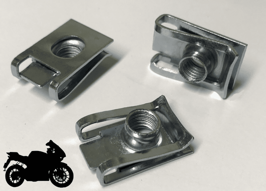 10x Fairing Clips M8 Bodywork Panel Speed Motorcycle Bike U Nut for Honda BMW