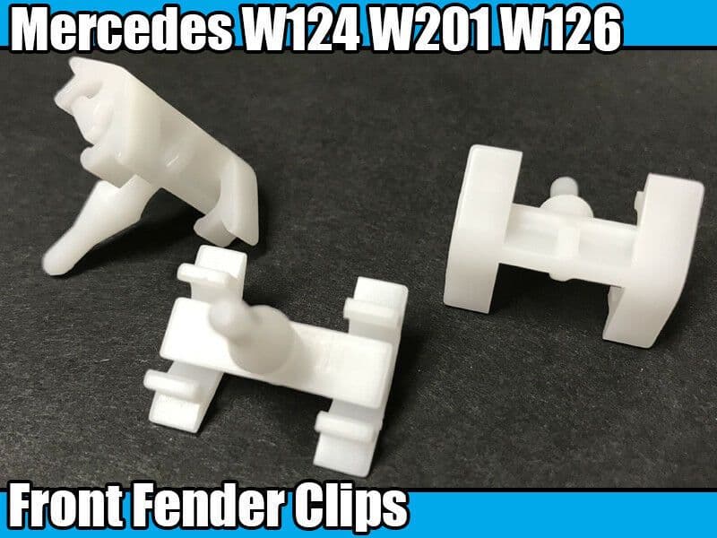 10x Front Fender Wheel Arch Attachment Trim Clips for Mercedes W124 W201 W126
