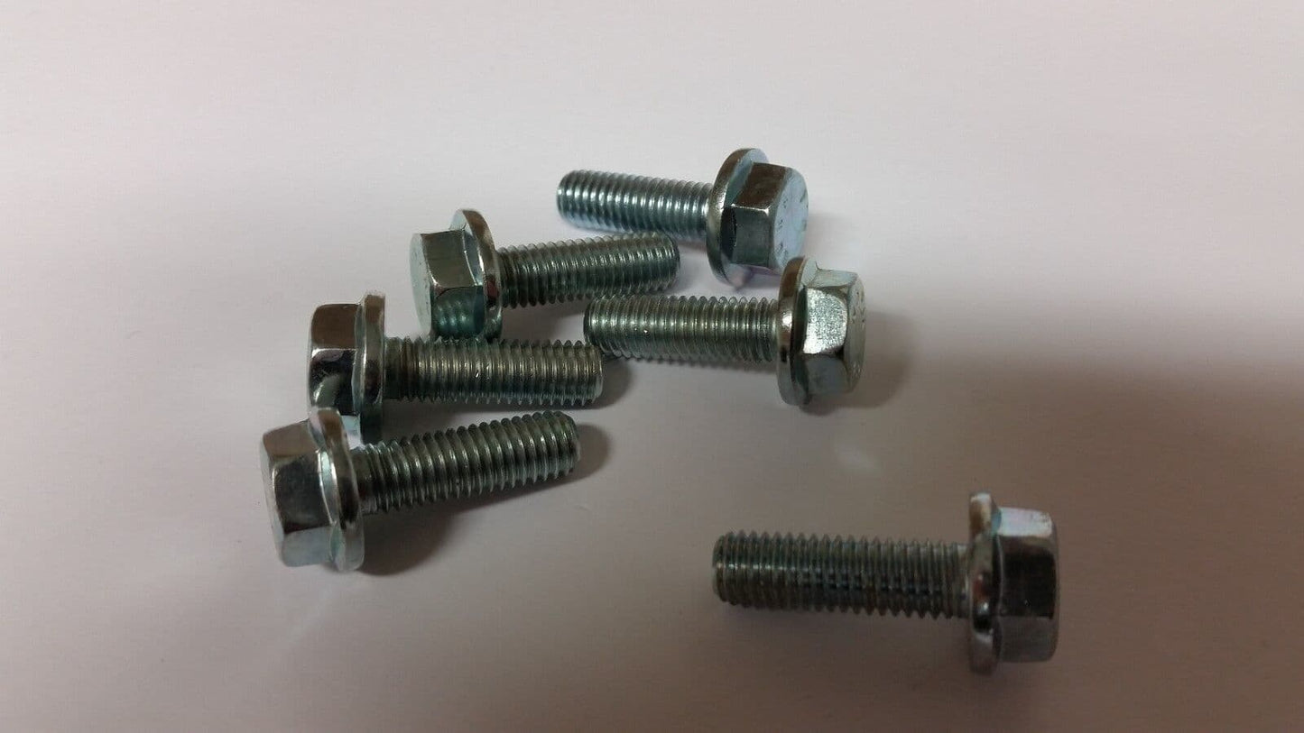 10x Hex Bolt M8x25 Hexagonal Bolts for Peugeot Metal Washer