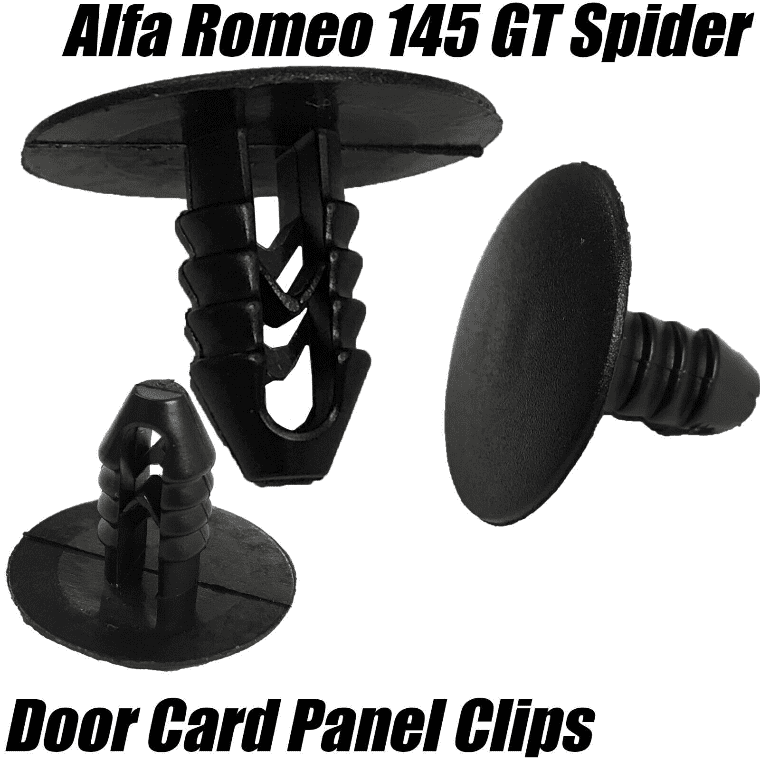 10x Interior Door Card Panel Trim Clips for Alfa Romeo 145 GT Spider