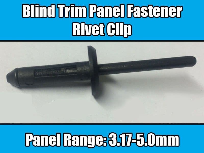 10x Interior Trim Clips Plastic Rivet-Range 3.17-5.0mm