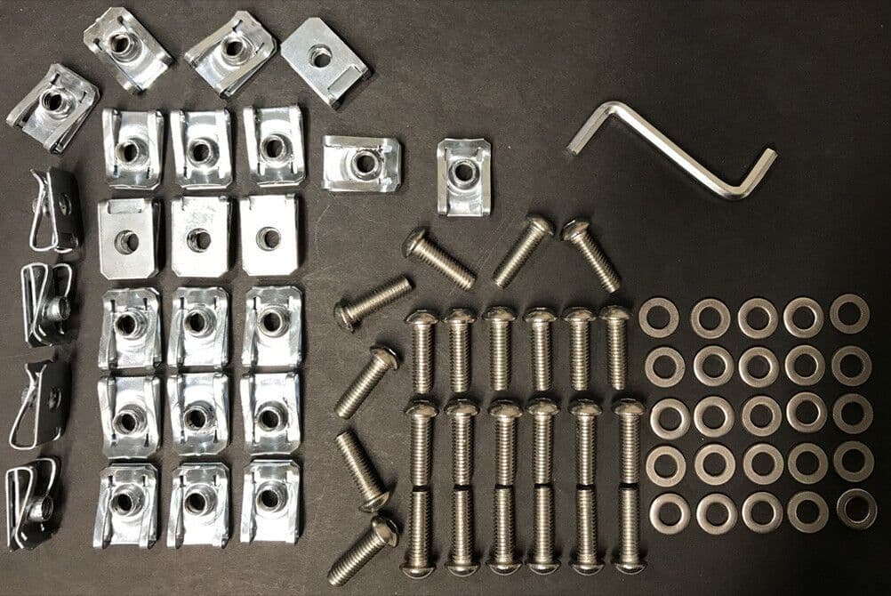 10x Jaguar X Type Belly Pan Undertray Bolt Full Set M6 Speed Fastener Washer