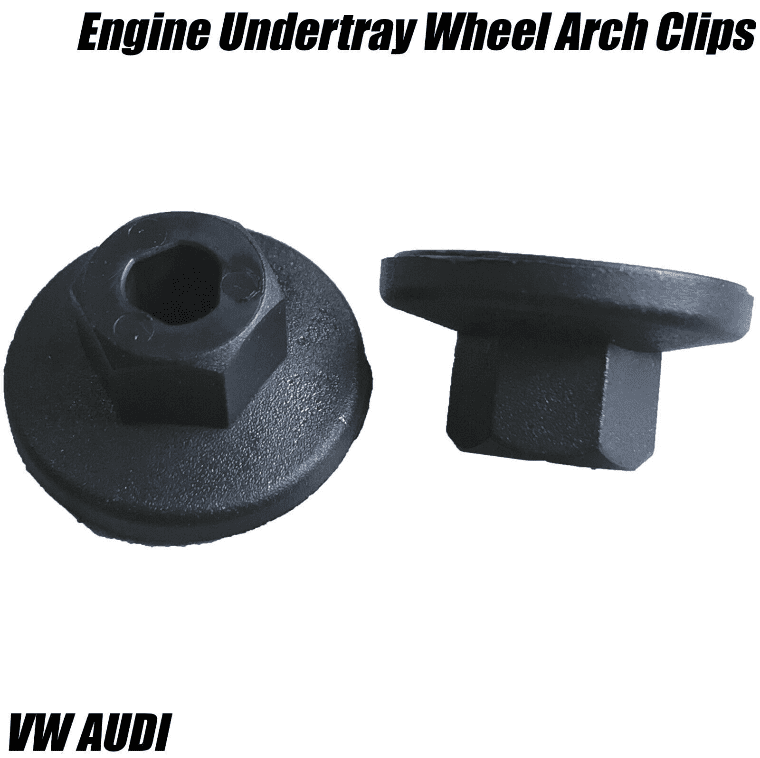 10x Plastic Nuts Engine Undertray Wheel Arch Splash Guard Trim Clips for VW Audi