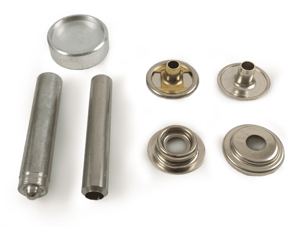 10x Snap Stud Nickel Plated Boat Canopy Canvas Fastener Kit With Metal Tools