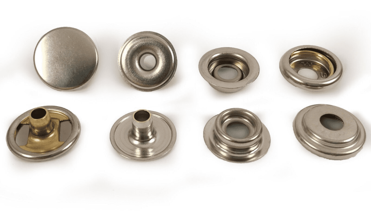 10x Snap Stud Nickel Plated Boat Canopy Canvas Fastener Kit With Metal Tools