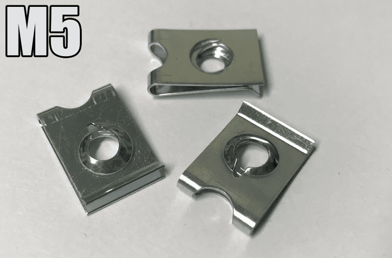 10x Speed Fasteners Metric Size M5 U Clips Auto Captive Nut Clip Self Tapping