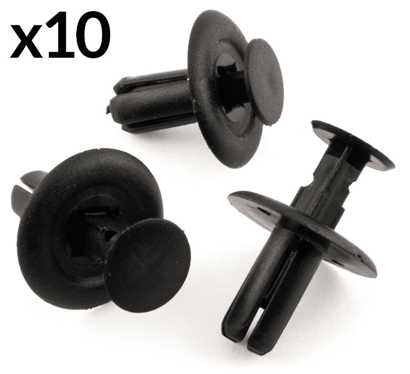 thumbnail image 2 of LST 10-Pack Black Plastic Interior Fixing Clips – Universal Fit For Honda, Mazda, Nissan, Suzuki 2 of 4