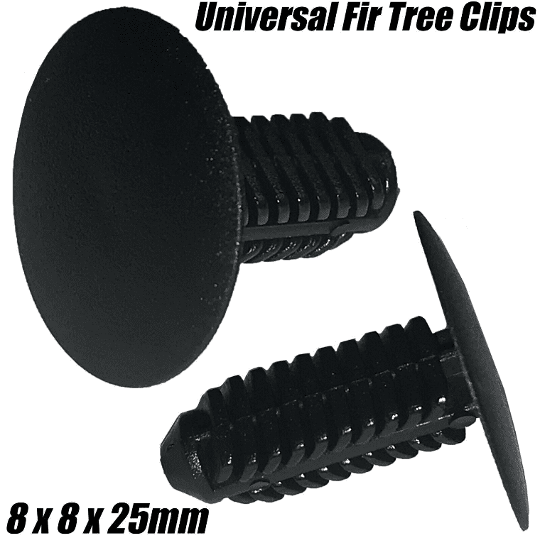 10x Universal Black Plastic Fir Christmas Tree Trim Clips 8X8X25mm