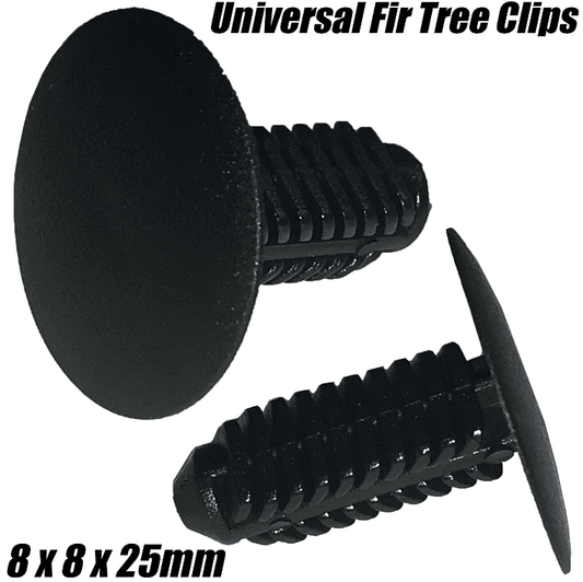 10x Universal Black Plastic Fir Christmas Tree Trim Clips 8X8X25mm