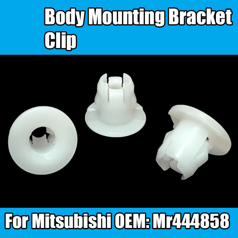 10x White Plastic Nyon Body Mounting Clip Bracket For Mitsubishi