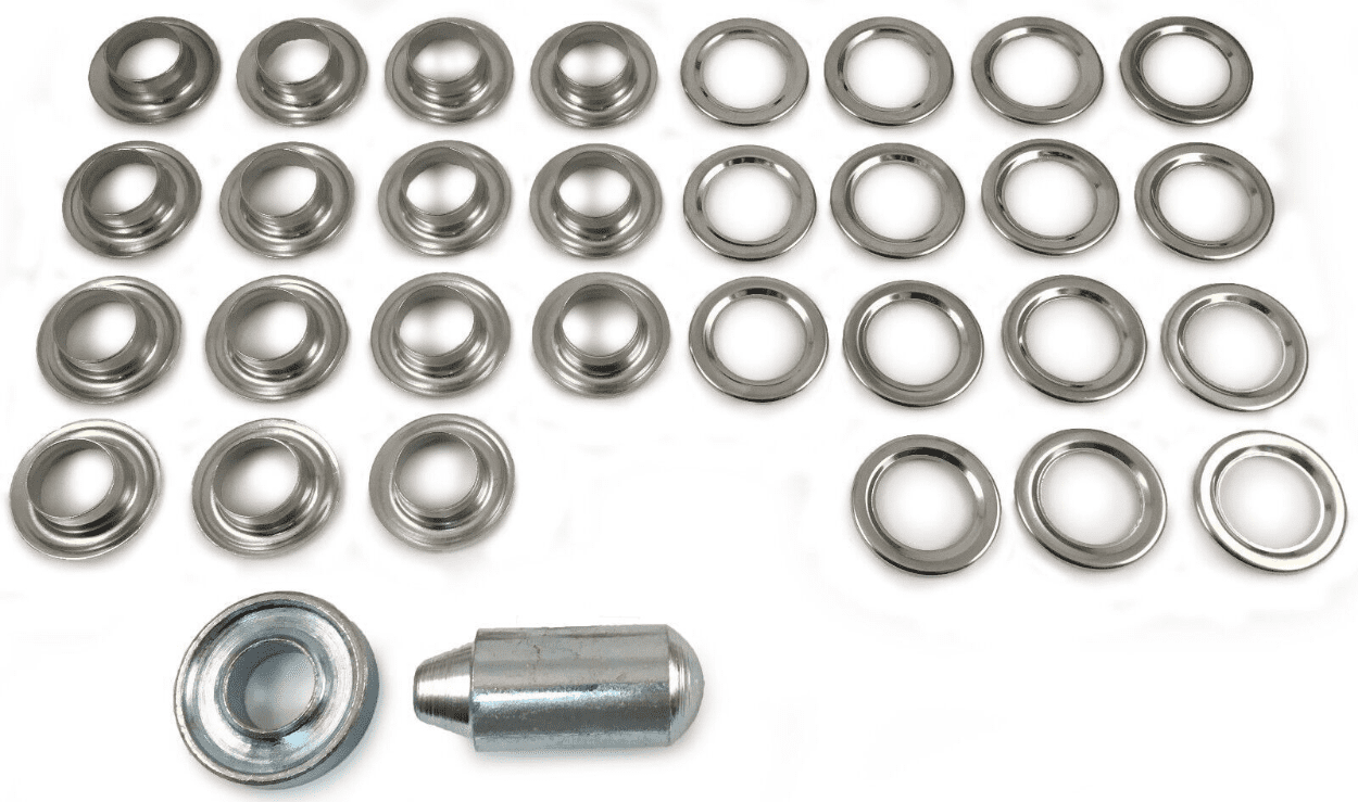12.7mm Eyelet & Ring Washer Sail Canopy Repair Kit Set Tools Nickel Plated Brass