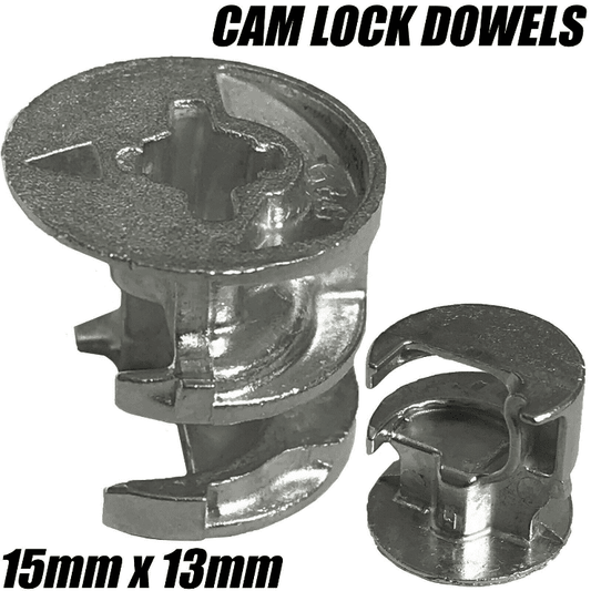 15mmx13mm Cam Dowel Turn Lock Locking Nut Flatpack Ikea Argos