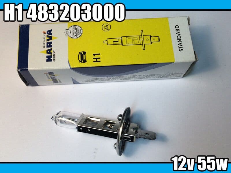 1X H1 Halogen Headlamp Bulb 448 12V 55W Narva Headlight Front