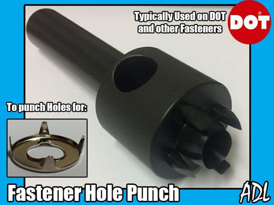 1X Hand Held Dot Common Sense Fastener Punch for Cutting Holes In Canvas Fabric