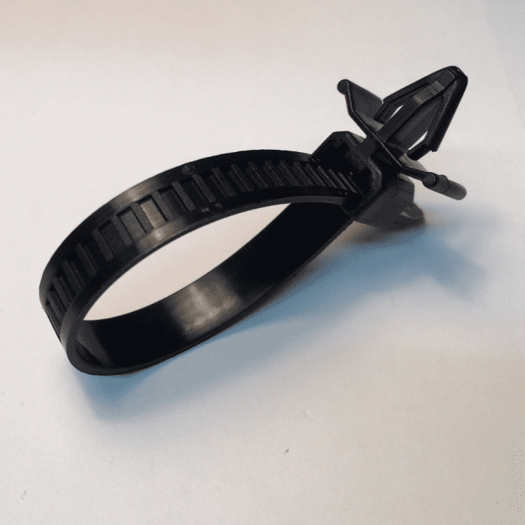 20x 142mm Releasable Reusable Cable Tie Straps With Clip