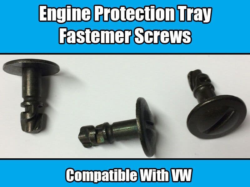 20x Black Metal Screw for Volkswagen Passat Engine Protection Tray