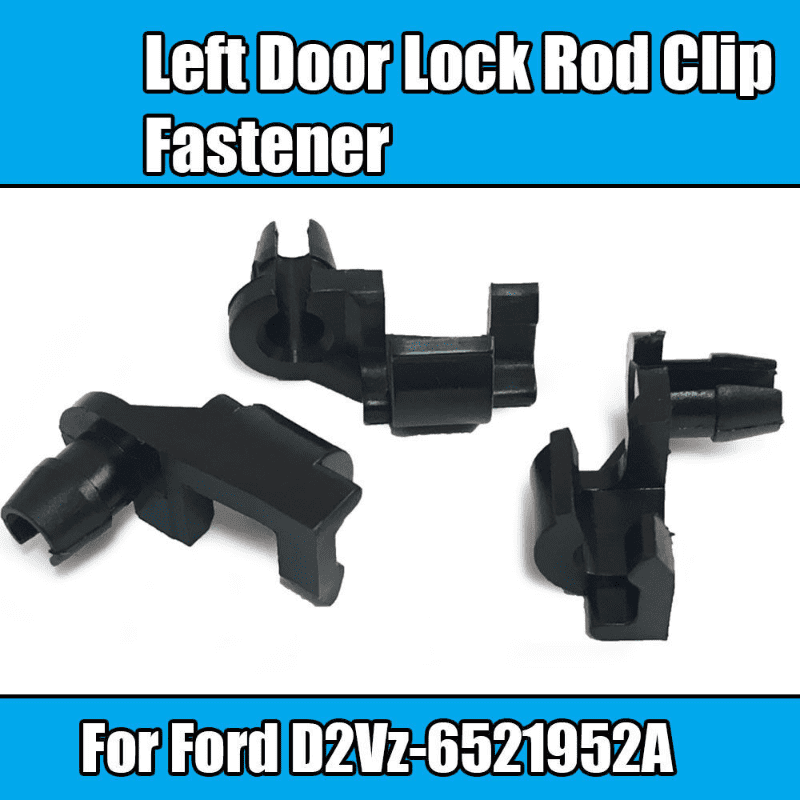 20x Clip Fastener for Ford Left Door Lock Rod Clip Black Plastic