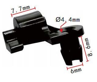 20x Clip Fastener for Ford Left Door Lock Rod Clip Black Plastic