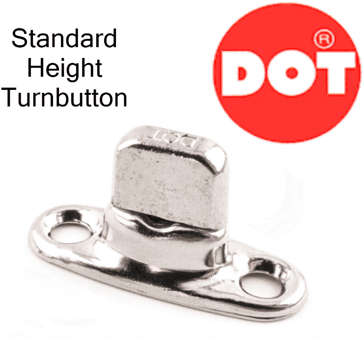 20x Dot Common Sense 8mm Turnbutton Set Boat Cover Fastener Kit Marine Bimini
