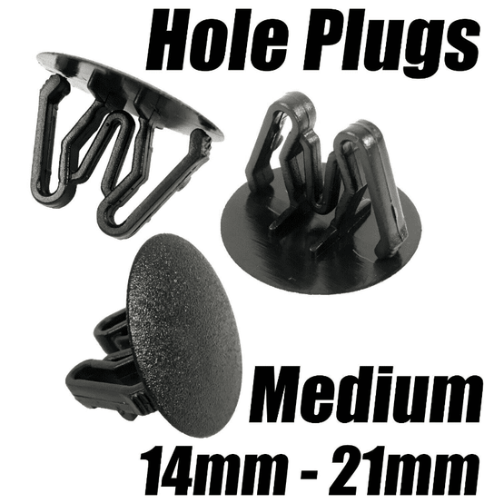 20x Hole Plugs Blanking Grommet Snap In Clips Car Boat Bike 14mm-21mm