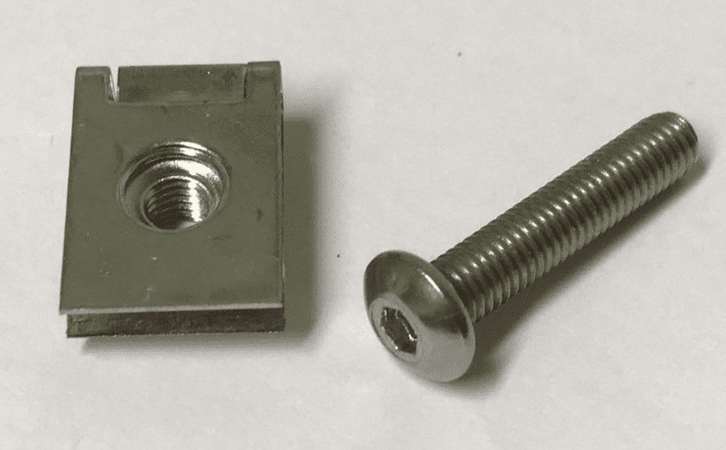 20x M5 Spire Nut Motorbike Bodywork Fitting Set With Steel Bolt