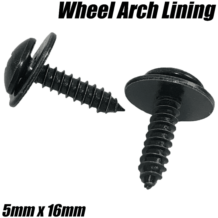 20x Screws for Honda Land Rover Range Rover Black Metal With Washer 4.8X19