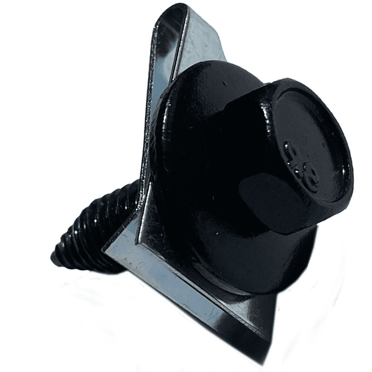 25x M6X18mm Black Metal Hex Screw Bolt Washer & M6 Panel Mount Clips