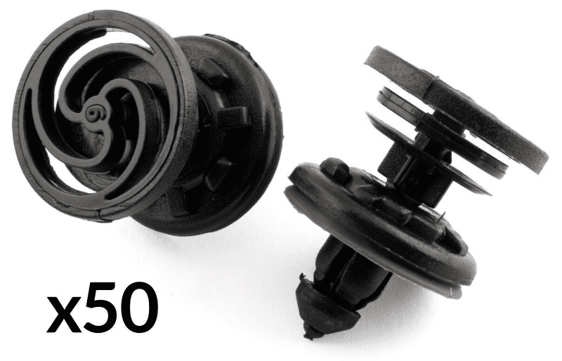 50x Black Plastic Door Card Panel Fastener For VW Transporter T5 T6