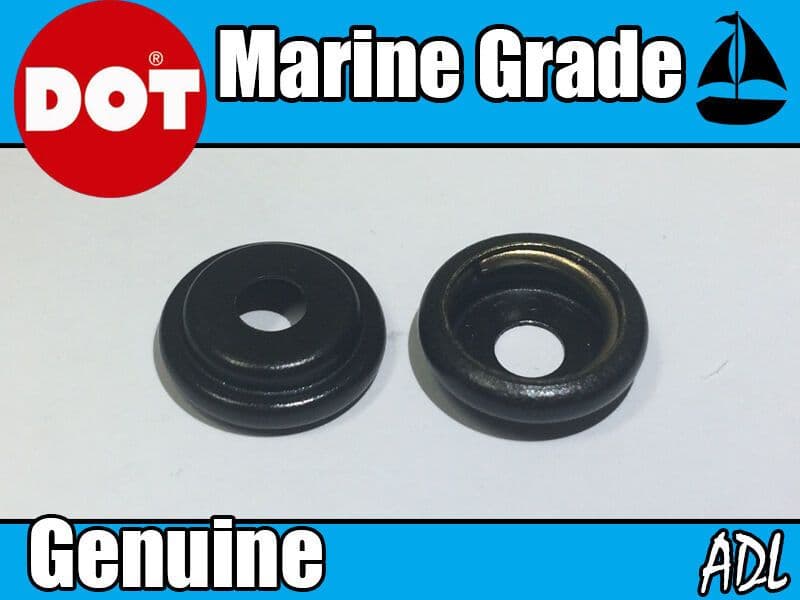 50x Genuine Dot Socket Press Fastener Boat Canopy Cover Snap Stud Marine Black