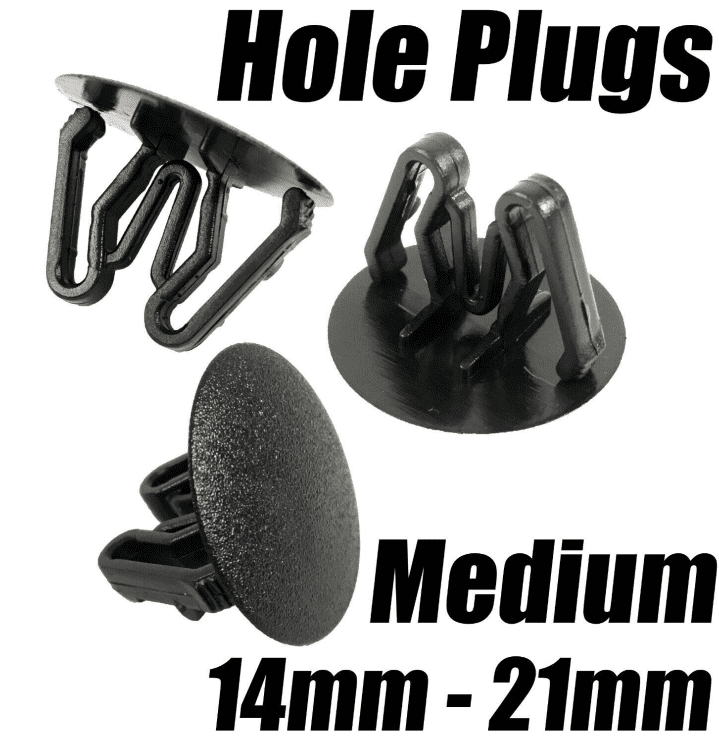 50x Hole Plugs Blanking Grommet Snap-In Trim Clips Car Boat Bike 14mm-21mm