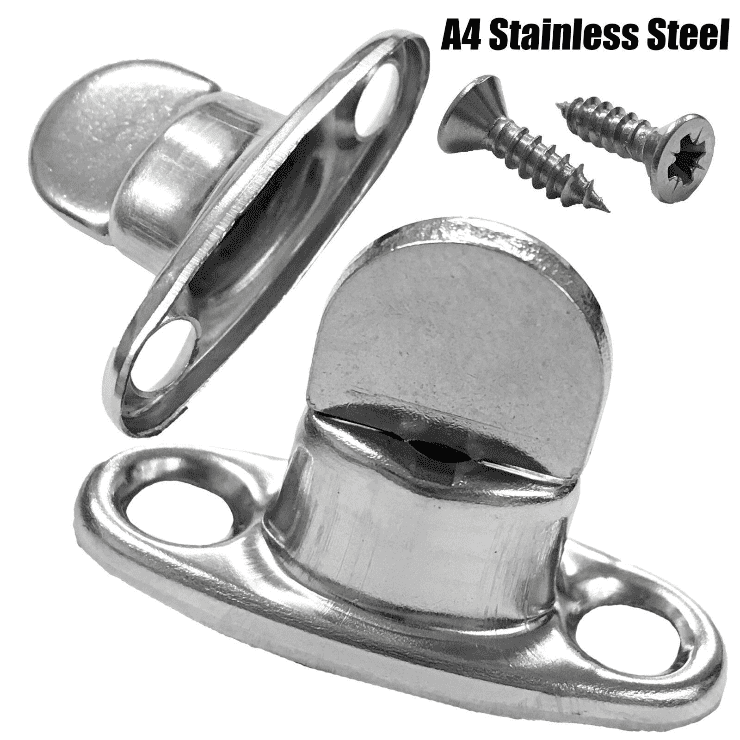5x 6mm A4 Stainless Steel Marine Common Sense Turnbutton Canopy Canvas + Screws