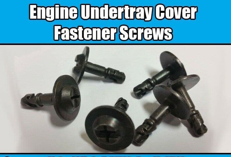 5x Black Metal Engine Under Tray Cover Protector Screw for BMW Audi VW