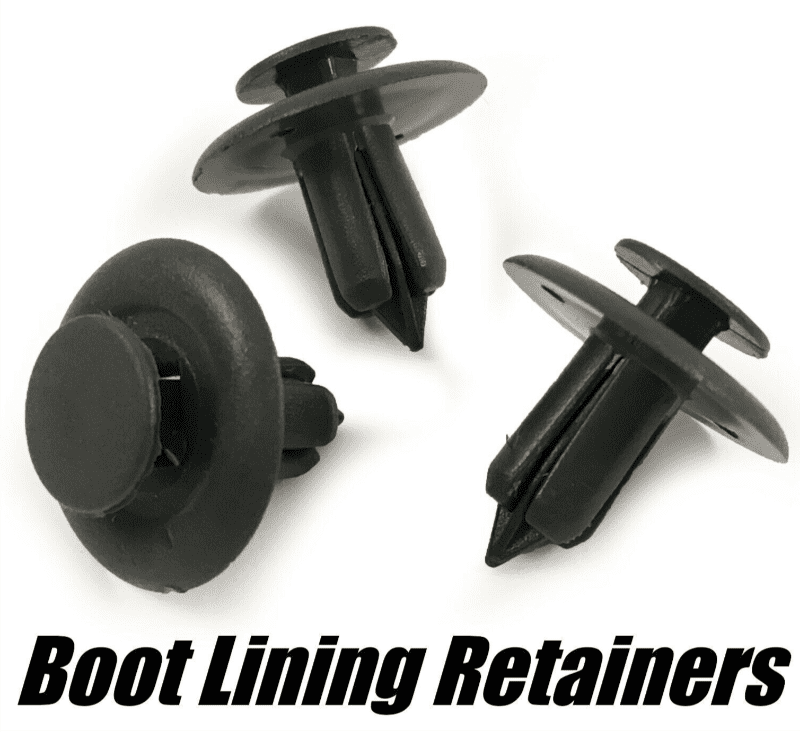 5x Boot/Trunk Lining Retainer Short Dark Gray Mazda 2005