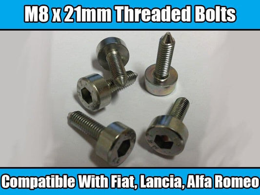 5x Metal Bolts M8X21mm for Fiat Bravo Lancia Delta, Alfa Romeo Bumper
