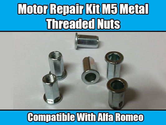 5x Motor Repair Clips for Alfa Romeo Underrun Protection Rivet Metal M5 Thread
