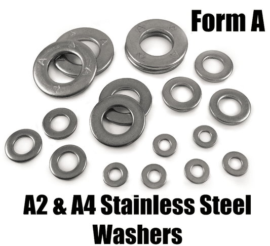 A2 & A4 Stainless M3 M4 M5 M6 M7 M8 M10 M12 form A Washers Heavy Thick Din125A