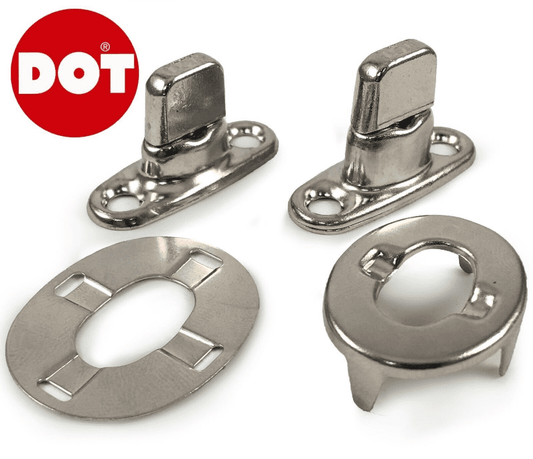 Dot 6mm 8mm Turnbutton Eyelet & Washer Kit Boat Marine Fasteners Bimini Canopy