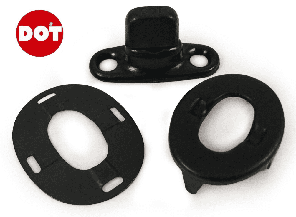 Dot 6mm Turnbutton Eyelet Ring Washer Military Black Oxide Canopy Cover Fastener