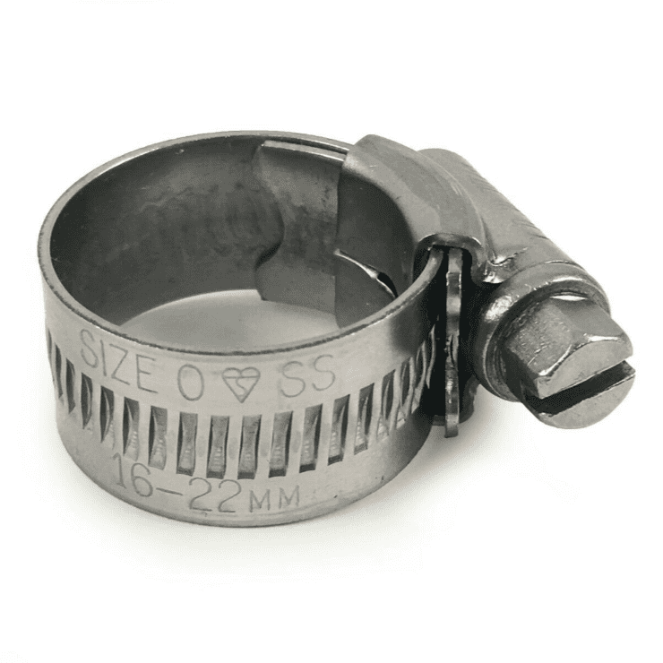 Genuine Jubilee A2 Stainless Steel Clip Hose Pipe Clamp Worm Drive 16mm-22mm 0